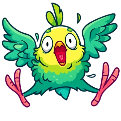 Кавайные попугайчики