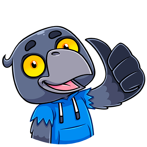 Стикеры ворон