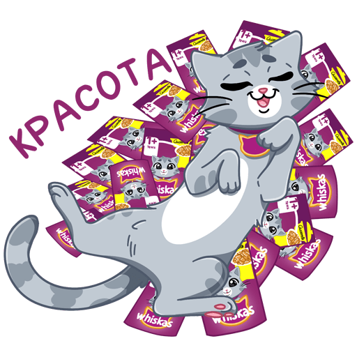 Стикеры ВК вискас