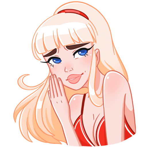 Стикеры отдыхаем с каталиной