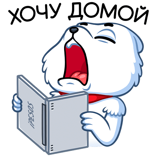 Стикер пора домой