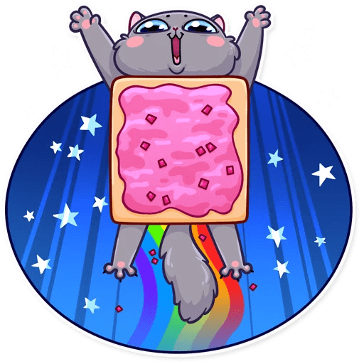 Стикеры телеграмма Nyan Cat