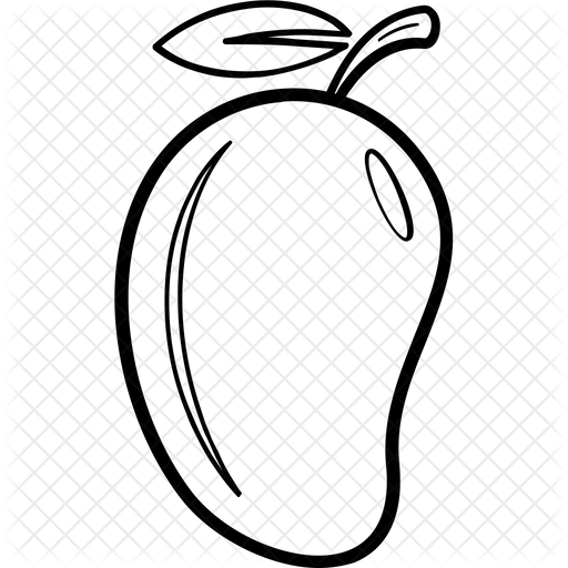 Манго вектор чб