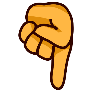 Указательный палец вниз