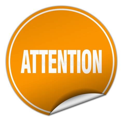 Стикер внимание