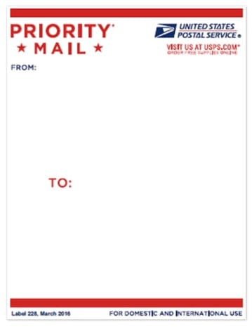 Priority mail Stickers