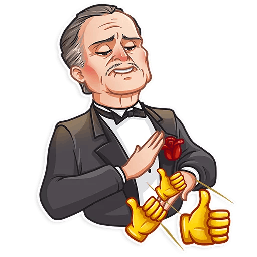 Стикеры Дон Корлеоне телеграм