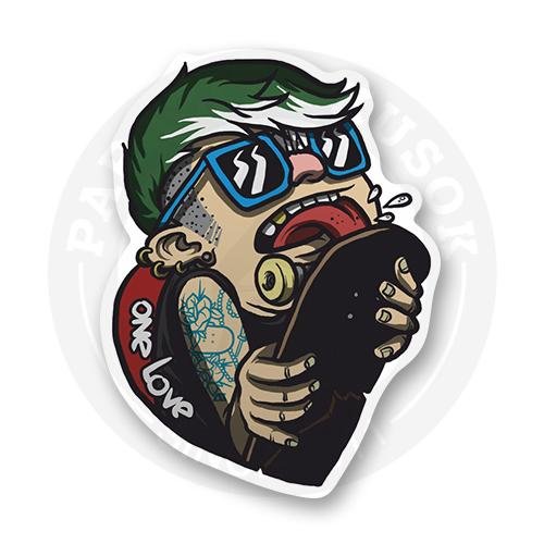 Паразит стикер