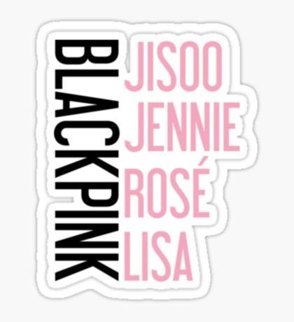 Наклейки k-Pop BLACKPINK