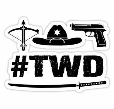 Стикер Zombie Walking Dead