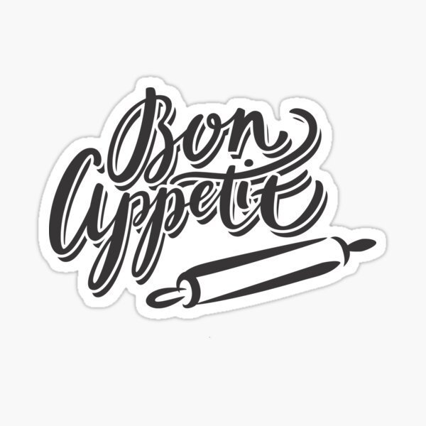 Надпись Бон аппетит