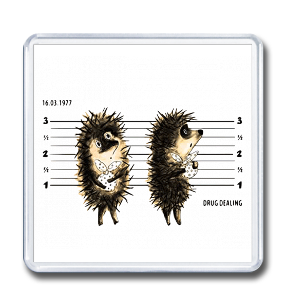 Ёжик в тумане наклейка