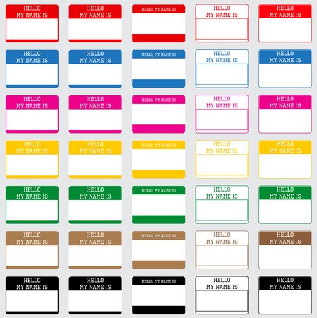 Стикеры Хеллоу май нейм из