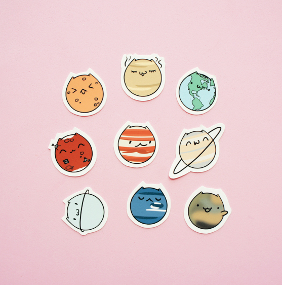 Минималистичные наклейки