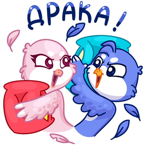 Стикеры ВК птичка