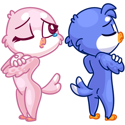 Стикеры ВК фин и фенечка