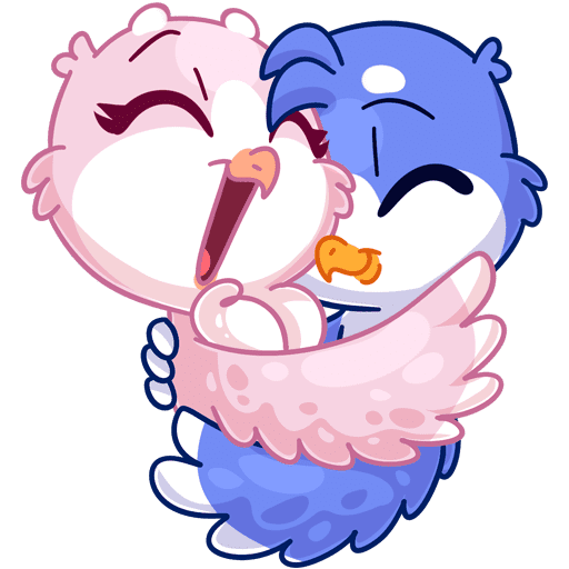 Набор стикеров фин и фенечка