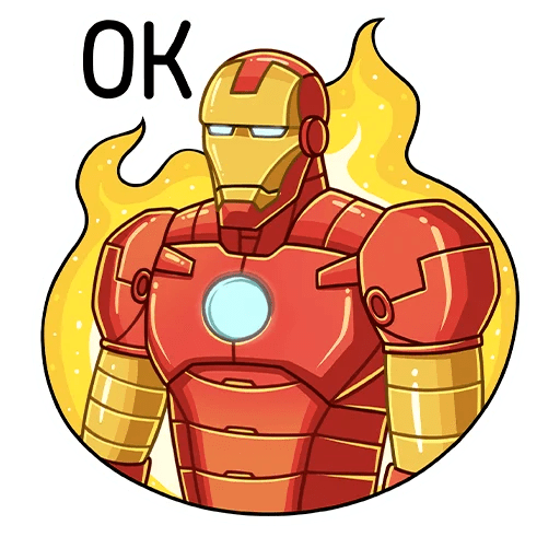 Стикеры Железный человек ВК