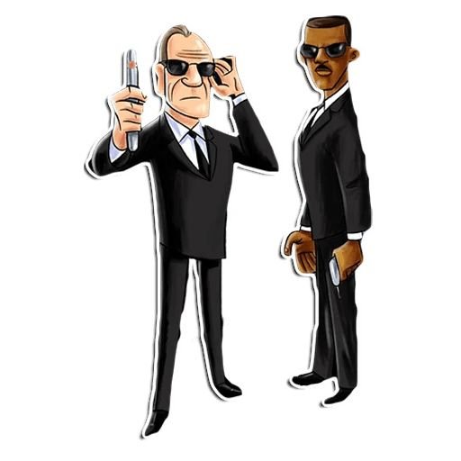 Люди в черном вектор