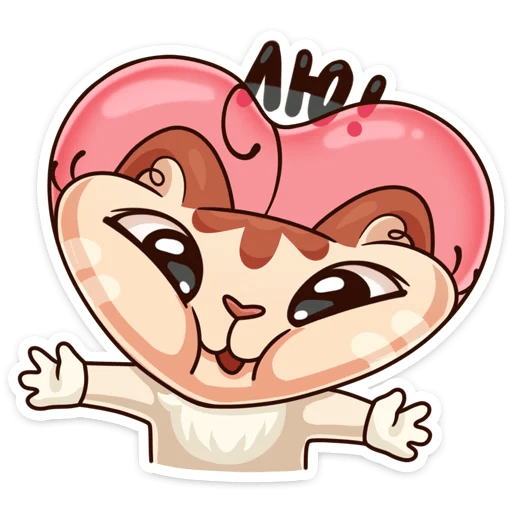 Стикер люблю