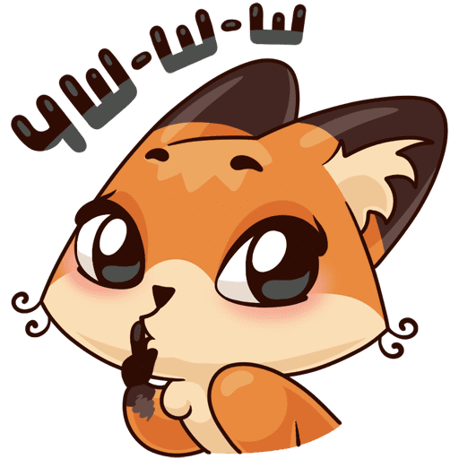 Стикеры Лисичка