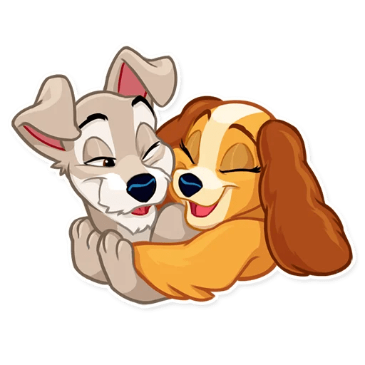 Стикеры леди и Бродяга