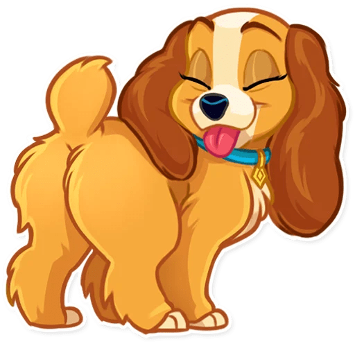 Стикеры леди и Бродяга