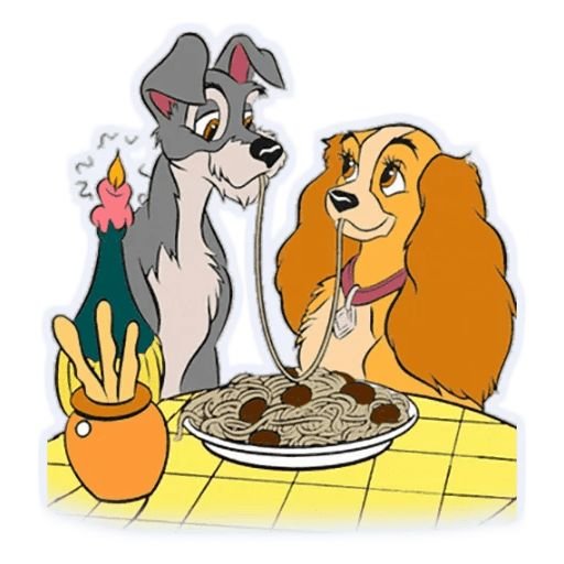 Lady and the Tramp Стикеры