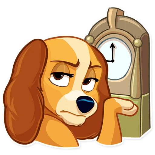 Леди и Бродяга Стикеры телеграмм