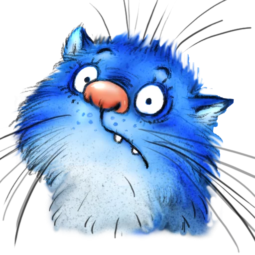 Синие коты Ирины Зенюк Стикеры