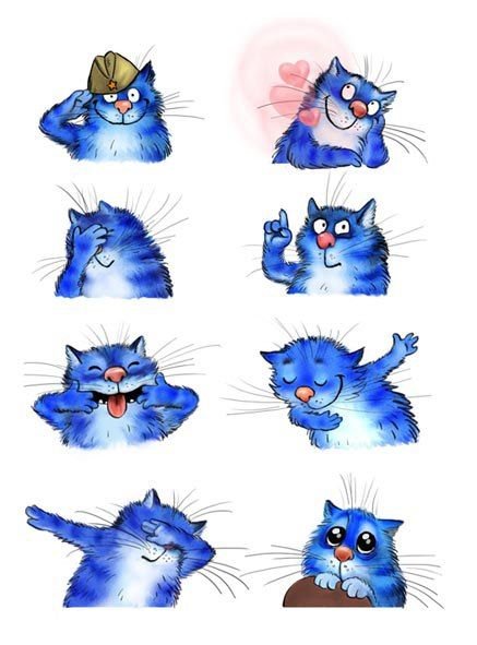 Голубые коты Ирины Зенюк