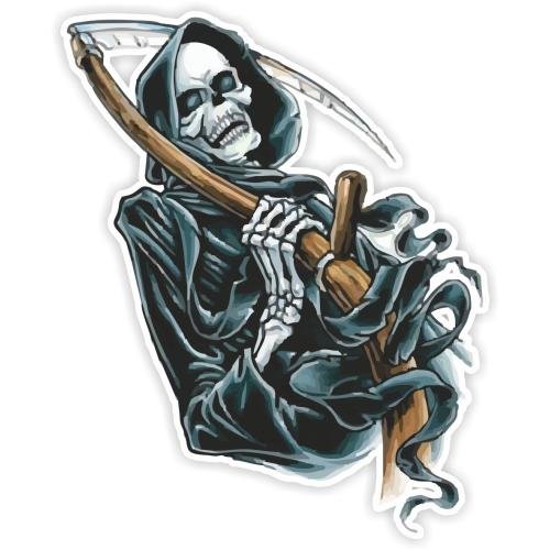 Наклейка смерть с косой