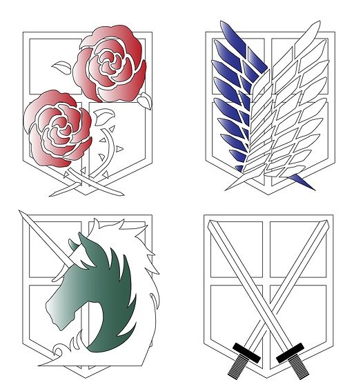 Атака титанов эмблема развед отряда