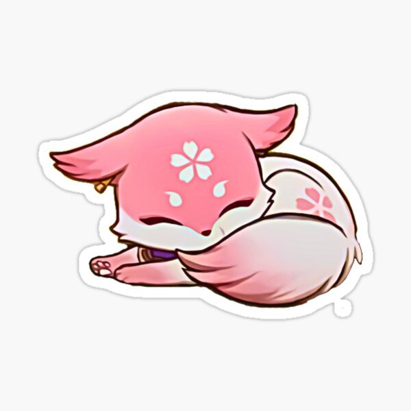 Стикеры Геншин Импакт Чиби КЭ Цин