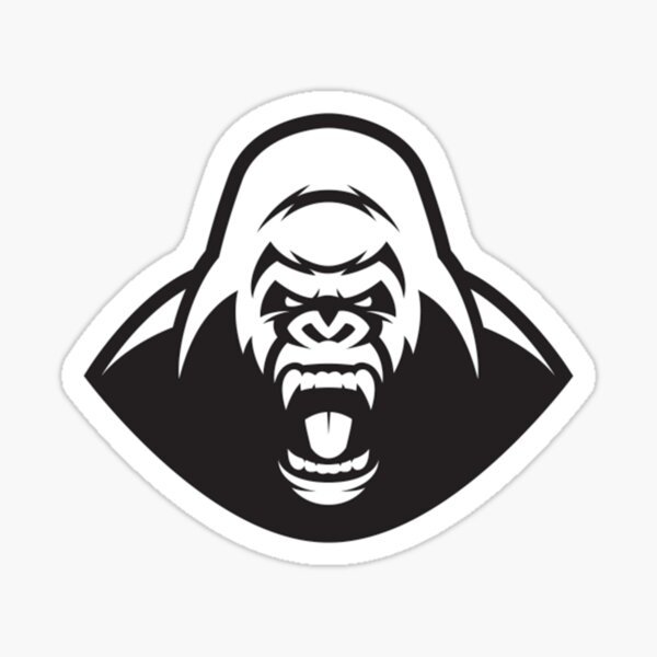 Горилла стикер