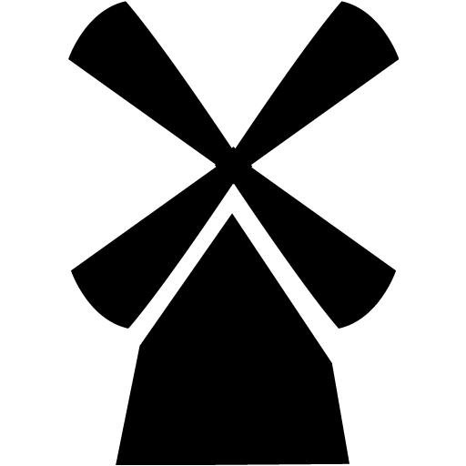 Дерево на ветру силуэт