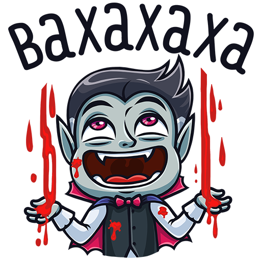 Стикеры ВК Граф Дракула