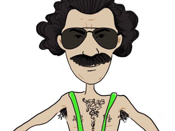 Саша Барон Коэн Борат купальник