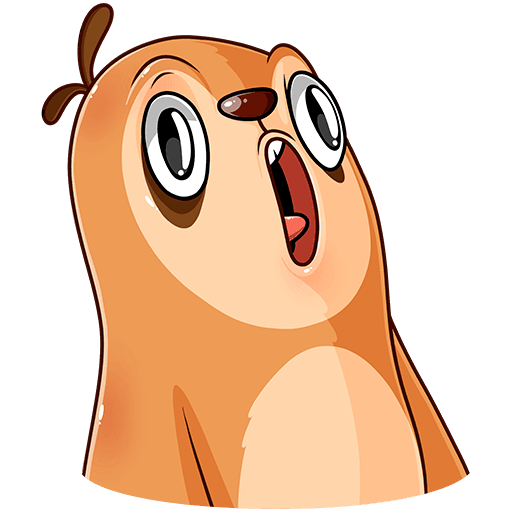 Стикер телеграмм енот Елисей