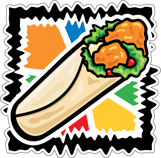 Шаурма нарисованная