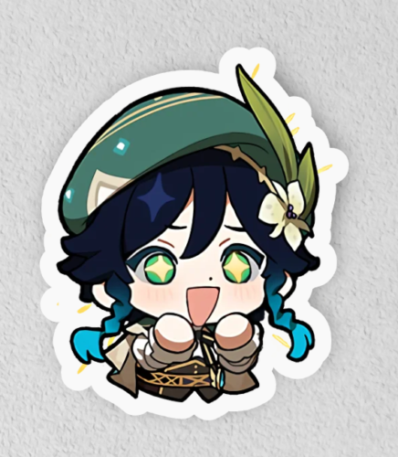 Венти Геншин Чиби Стикеры