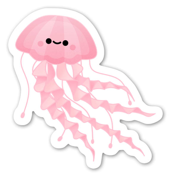 Наклейка медуза