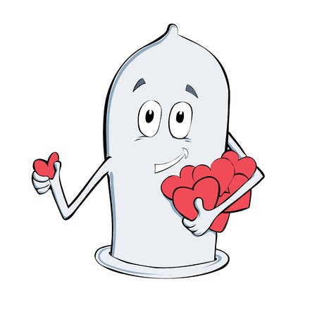 Презерватив нарисованный