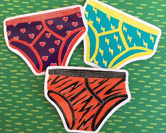 Нарисованное женское белье