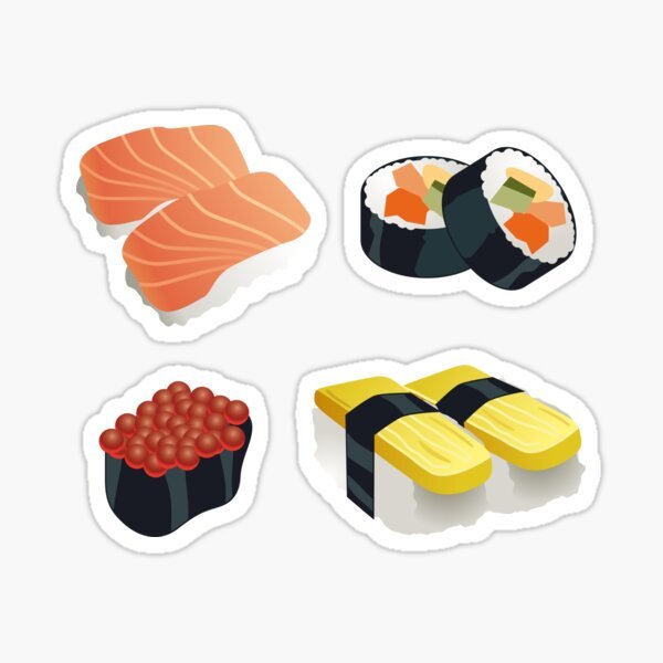Наклейки суши