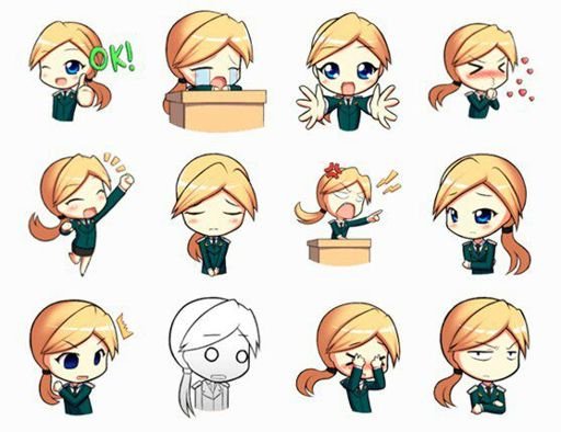 Аниме Стикеры эмоции