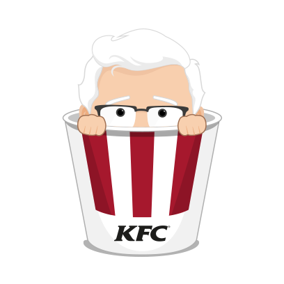 KFC Стикеры Сандерс