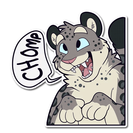 Снежный Барс Стикеры телеграмм