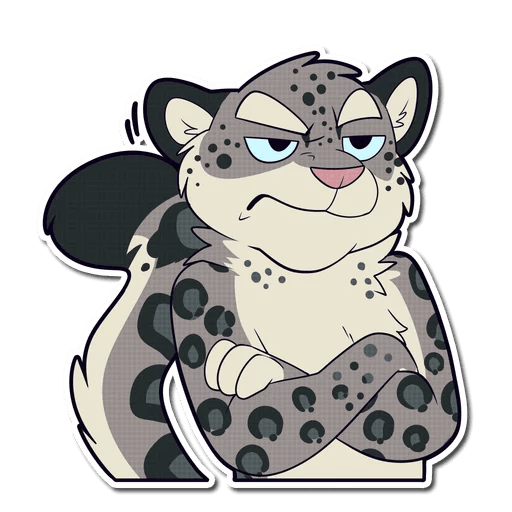 Снежный Барс Стикеры телеграмм