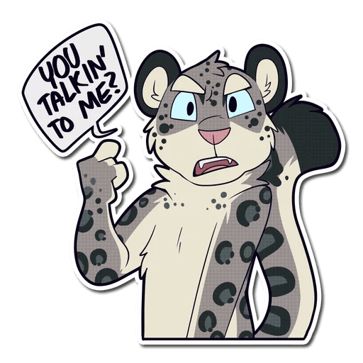 Снежный Барс Стикеры телеграмм